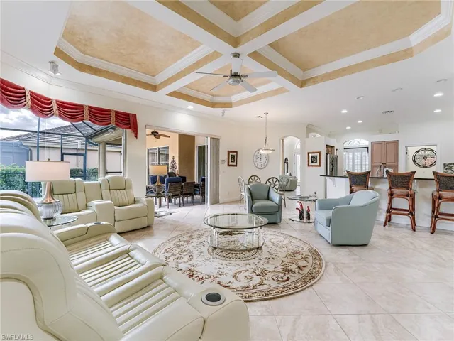 Open kitchen and family room