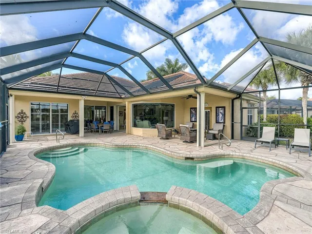 Large covered lanai areas