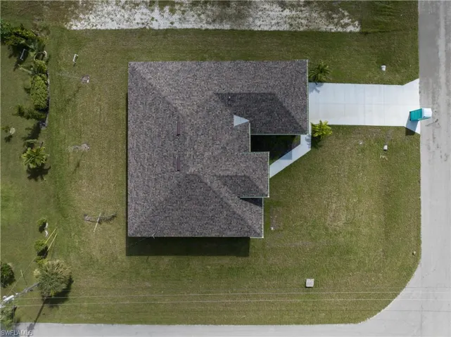 View from above of property
