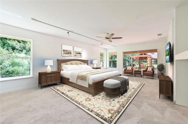 Master Bedroom virtually satged