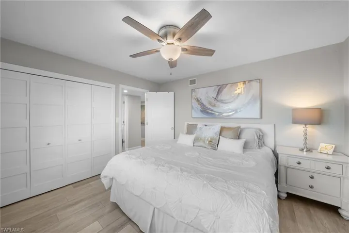 Bedroom #2, King Bedded, Custom Closets