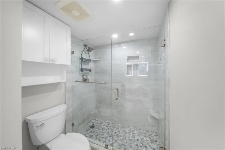 Primary Bathroom, Glass Shower Doors