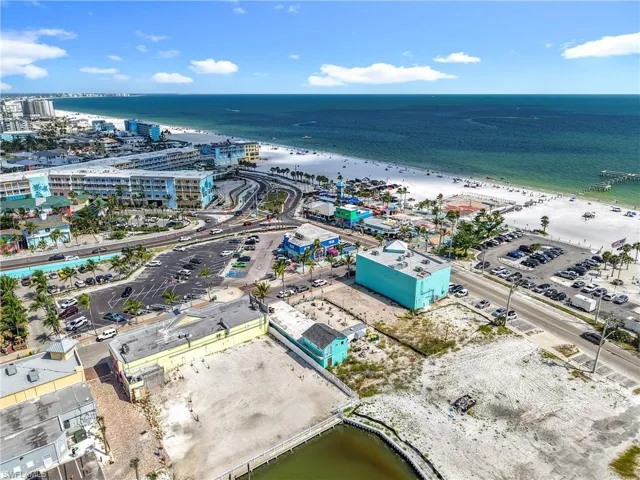 Drone / aerial view of extended coastline