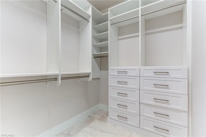 View of spacious closet