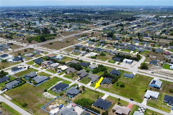 Aerial overview of property's location