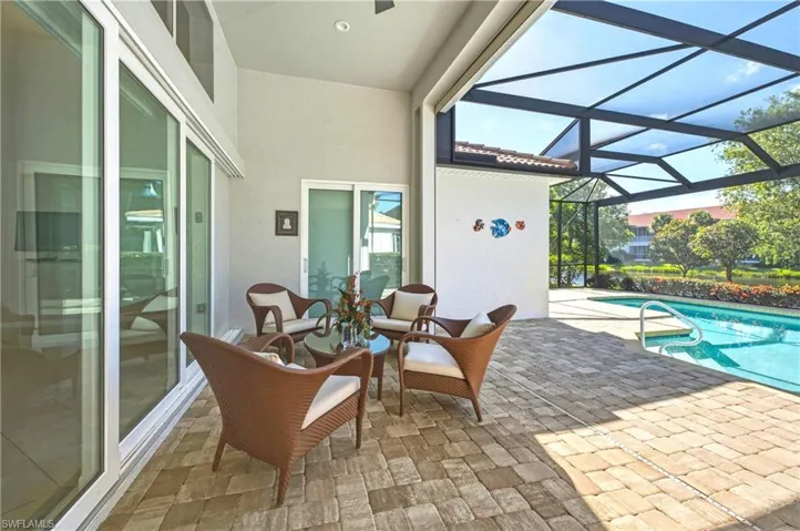 Lanai with furniture