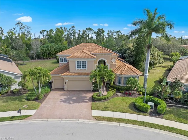 Aerial view of front of home