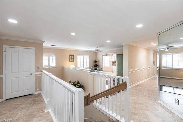 Elevator and stairway