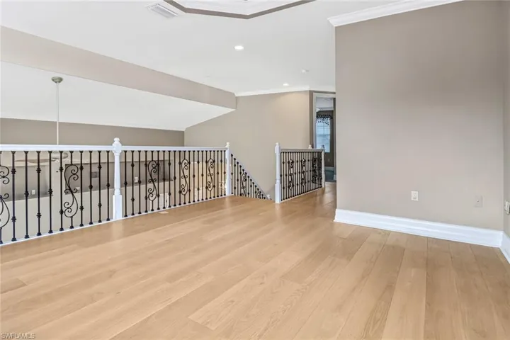 Upstairs entertainment room