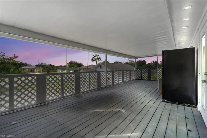 Oversized covered porch