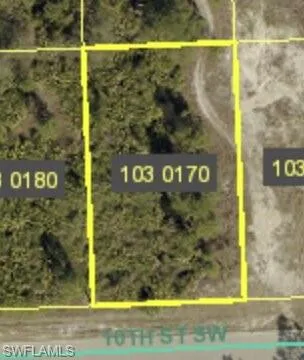 Aerial map of property and surrounding area featuring property parcel outlined