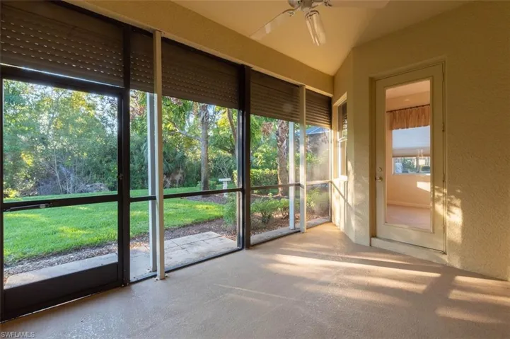 SCREENED IN LANAI with Electric Hurricane Shutters