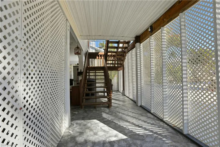 Stairway to entrance of home