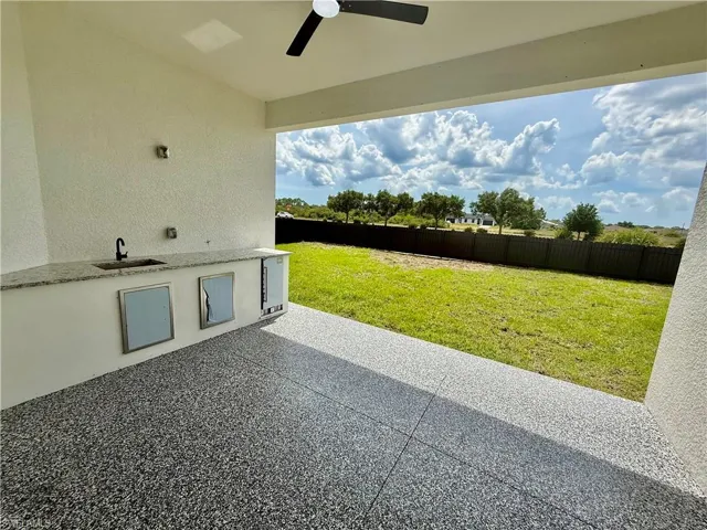 Outside summer kitchen