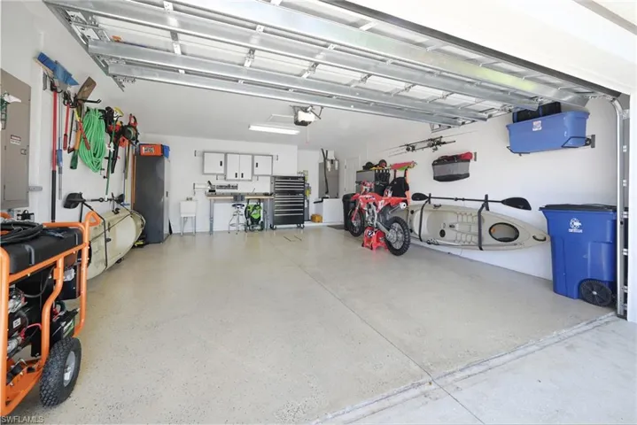 Custom garage for those car enthusiast and those that like to tinker with their toys.