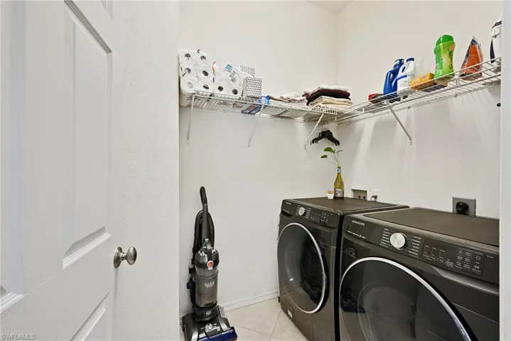 Indoor laundry room.