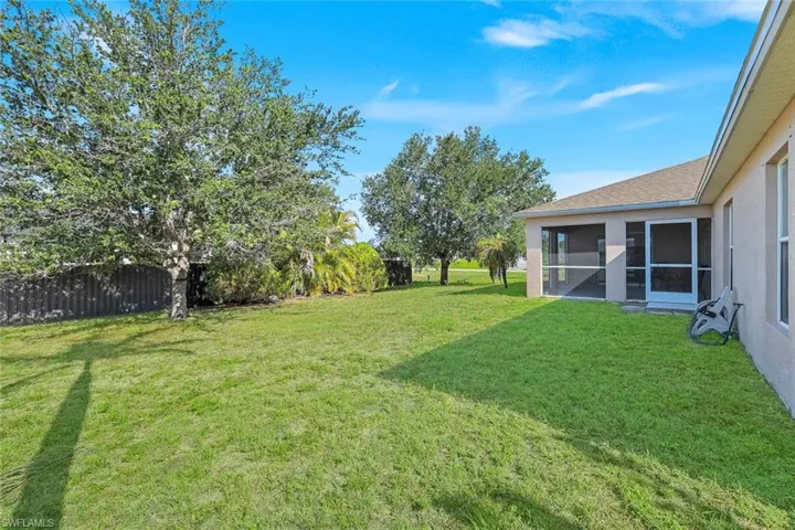 Plenty of Room for a pool, fence, or play area