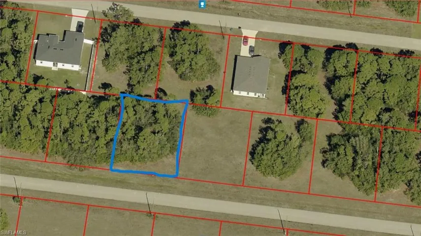Plat Map. Aerial view showing the property boundaries and surrounding parcels