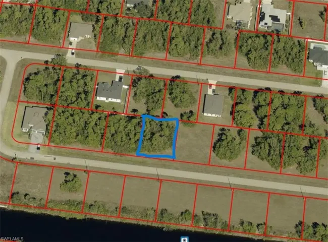 Aerial Survey Map. Identifying the property boundaries and surrounding parcels