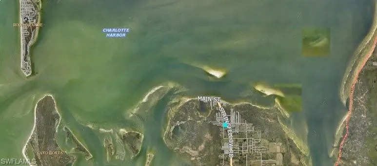Aerial view of the property