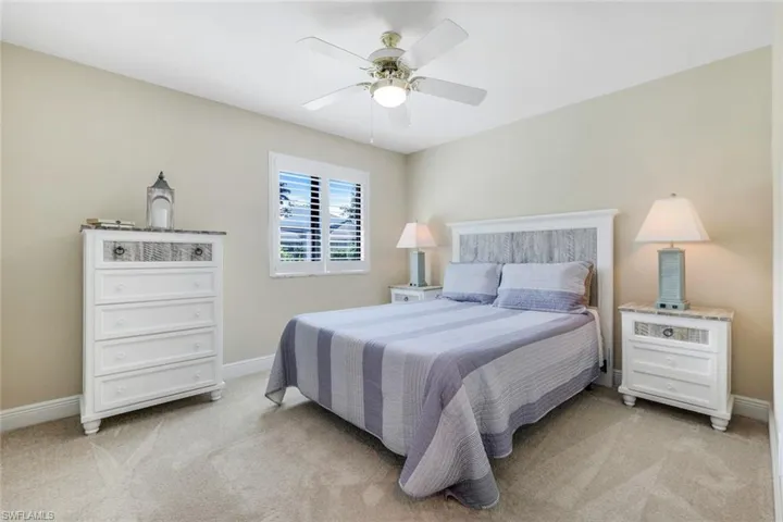 Guest Bedroom I Offers Queen Set of Furnishings, New 4" Plantation Blinds, Lamps, New Soft on Your Feet Carpet