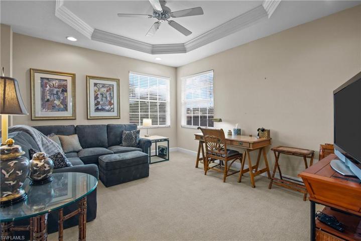 Upstairs family room with balcony open to below