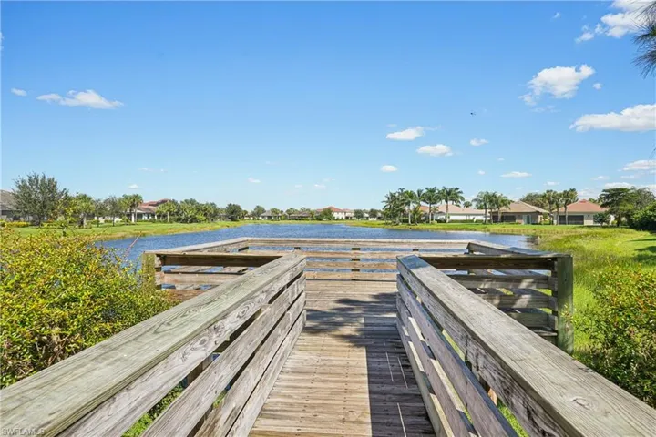 Dock with a water view