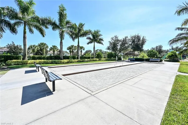 View of home's community with a game area