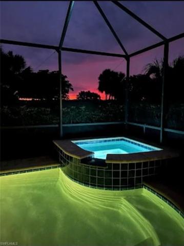 Enjoy a sunset and dip in private pool