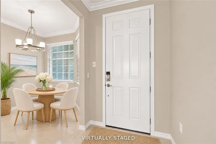 Virtually Staged dining area