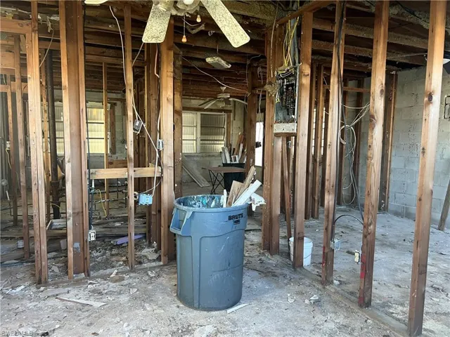 Inside from back view