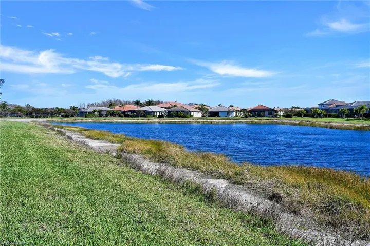 Water view with nearby suburban area