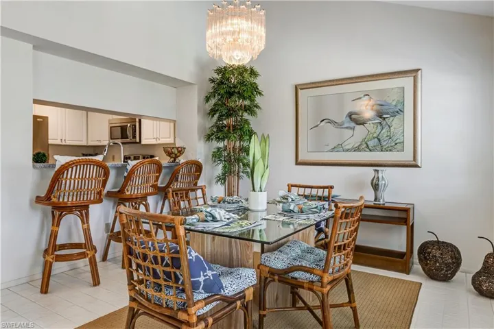 Bright and inviting dining area