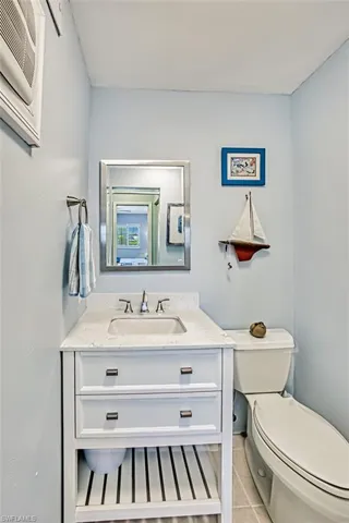 Recently updated half bath