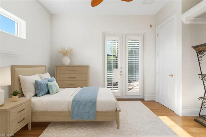 Virtually staged bedroom #3
