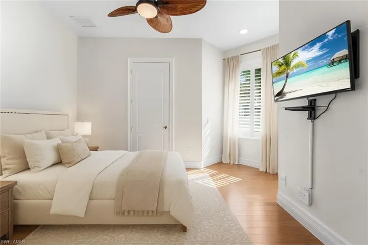 Virtually staged 2nd bedroom.