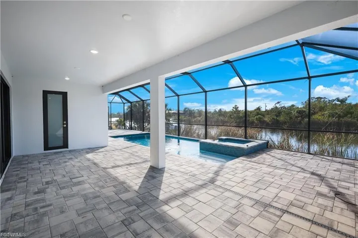 Another angle view of lanai in finished home