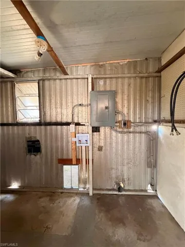 Horse barn featuring electric panel