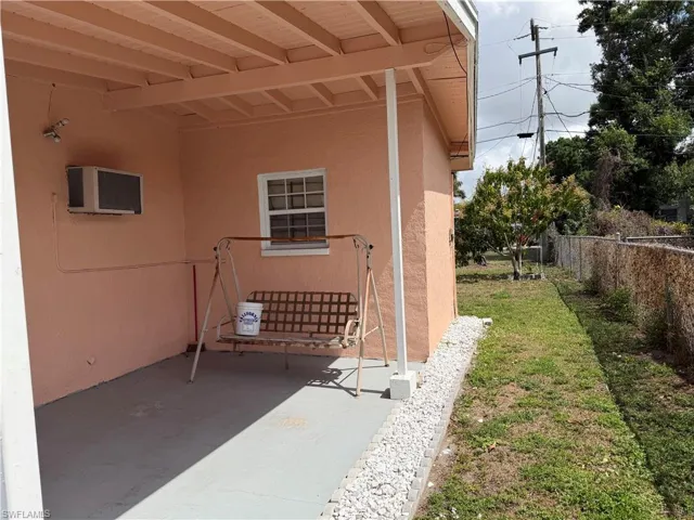View of patio