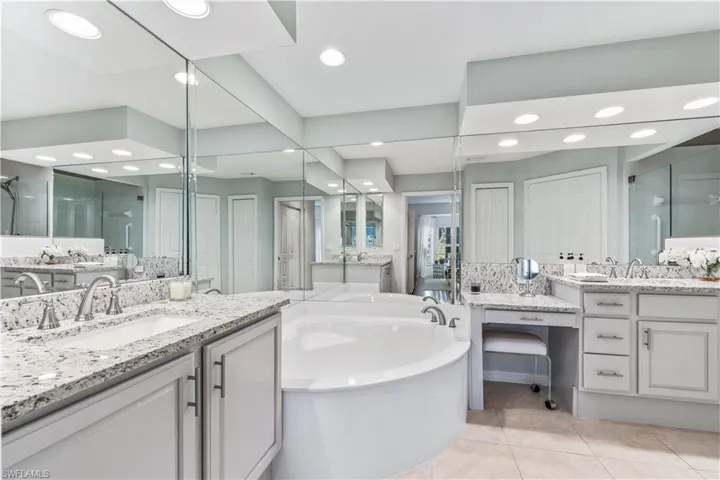 Primary Bath with 2 vanities