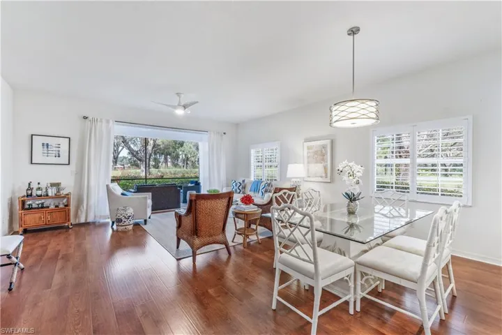 2nd view  of living / dining area with open views