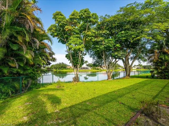 Private fenced water view