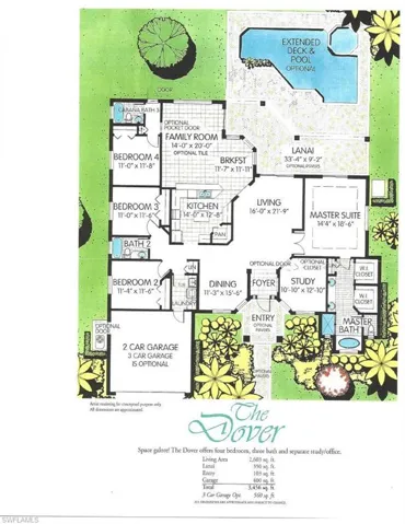 Basic Floor Plan -Dover Model