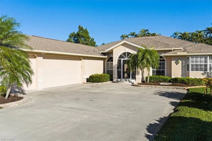 Single story home with a 3 car garage