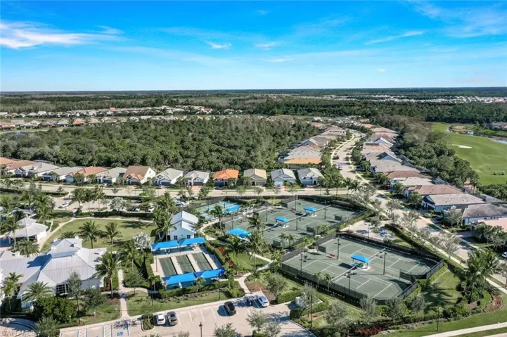Aerial view of community