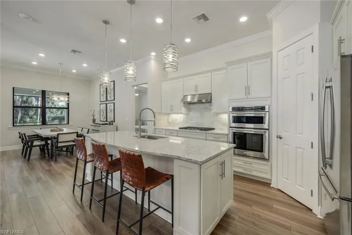 Kitchen with upgraded cabinets and appliances