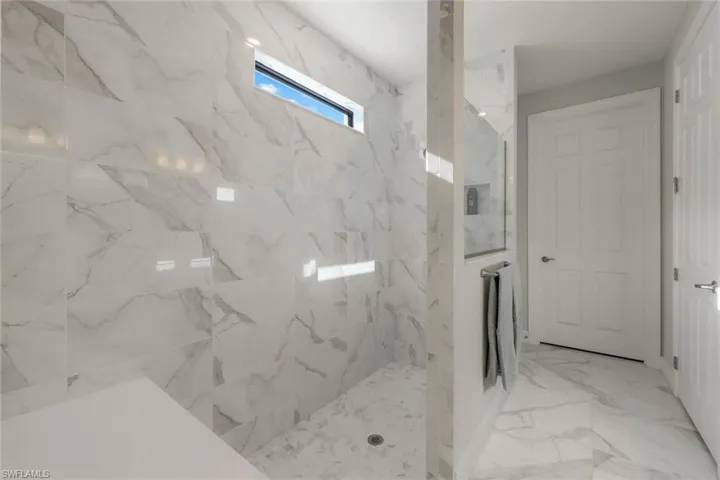 Primary bath with upgraded expanded shower