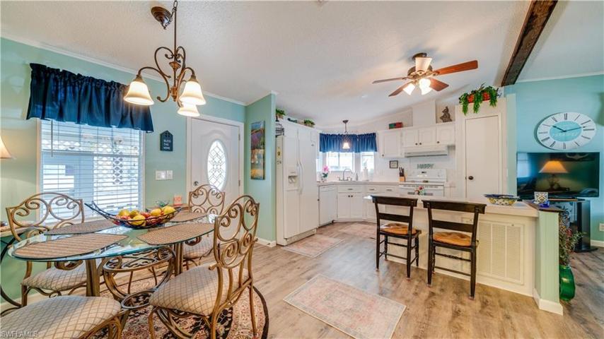 Enjoy breakfast the breakfast bar. Enjoy dinner at the dining room table.