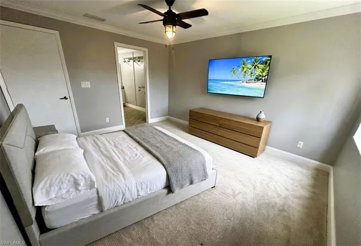 Virtually Staged Main Bedroom