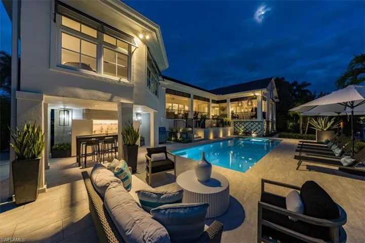 Pool deck and outdoor bar